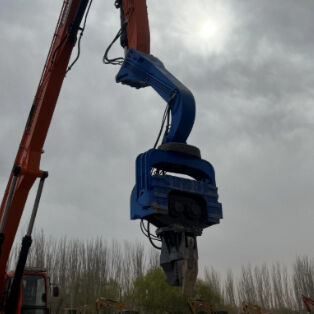 Hydraulic Pile Driver: 485 kN Centrifugal Force & 18m Max Pile Length for Deep Foundation