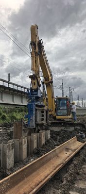 35ton SHANTUI Excavator Side Grip Hydraulic Pile Driver and Smooth Pile Lifting for 6-12M Pile Driver
