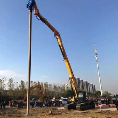 Vibro Hammer Pile Driver for Hyundai: 15m Sheet Piling Depth &amp; Superior Driving Force