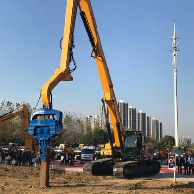 Vibro Hammer Pile Driver for Hyundai: 15m Sheet Piling Depth &amp; Superior Driving Force