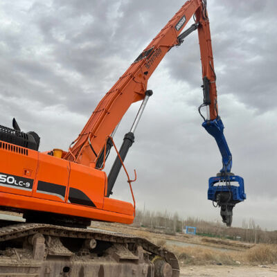 Battipalo idraulico: forza centrifuga da 485 kN e lunghezza massima del palo di 18 m per fondamenta profonde