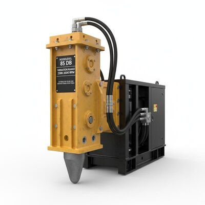Livello di rumore 85 DB Motore idraulico a martello con gamma di vibrazioni 2300 3000 giri al minuto Adatto a compiti di impilazione e stabilizzazione del terreno