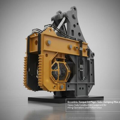 Torsione eccentrica 3,07kgm Clamping laterale Pile Driver Heavy Duty Construction Equipment for Piling Operations and Performance