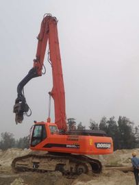 Low Vibration Excavator Mounted Sheet Pile Driver Short Working Period