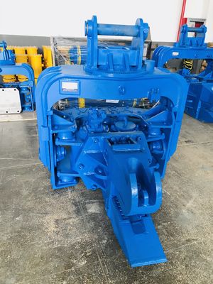 Blue Color Photovoltaic Pile Driver High Configurationby Hydraulic Motor